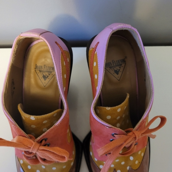 Fluevog Signature Dali Contrast Lace Up Shoes, VGUC, size 9 - Picture 4 of 13